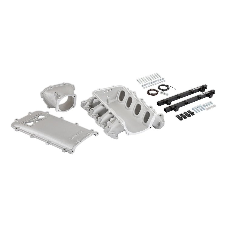 300-719 Ultra Lo-Ram Intake Manifold w/Burst Panel for Port Injected GM Gen V LT Engines (Satin)