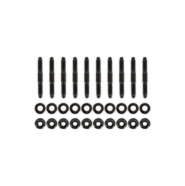 300-926BK Installation Hardware for Hi-Ram, Ultra Lo-Ram Modular Intake Manifold Bases for Ford Coyote Engines (Black)