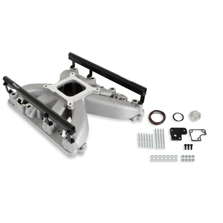 300-930 Single-Plane 4150-Type Throttle Valve Intake Manifold for Mopar Gen III Hemi Engines [Natural Finish]