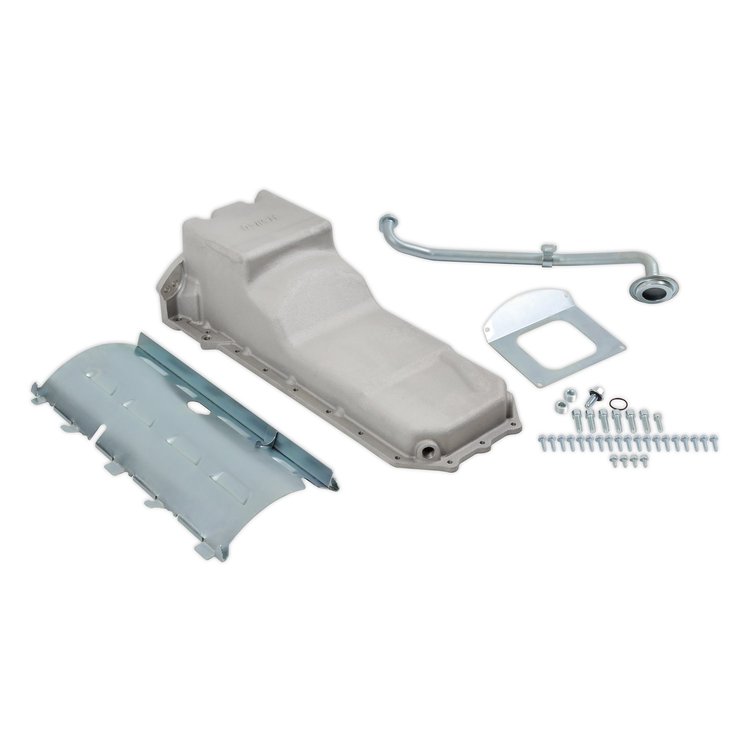 302-75 Engine Swap Rear Sump Oil Pan Kit for Gen III Hemi 5.7L, 6.1L, 6.4L (392 ci.) Engines w/o VVT [Natural Finish]