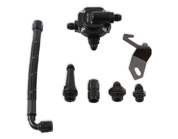 534-237 Fuel Crossover Kit with Fuel Pressure Regulator for Stealth Sniper EFI 4150 Style Throttle Body