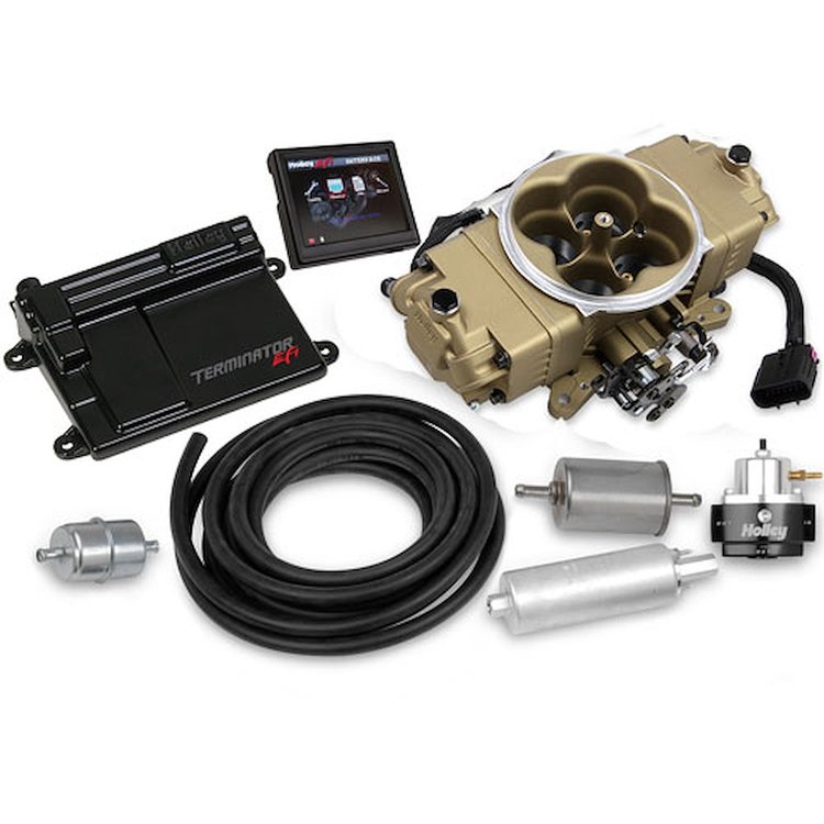 Terminator Stealth EFI 4bbl Throttle Body Fuel Injection System Master Kit
