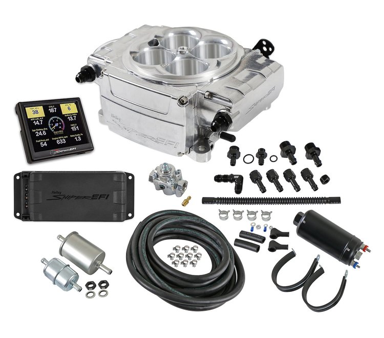 550-510-3PK Sniper 2 EFI Conversion w/Power Distribution Module (PDM) & Inline Fuel Pump Master Kit [Shiny]