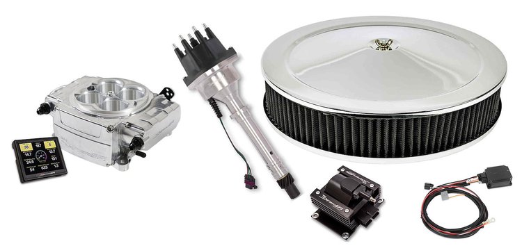 550-510-3XX1 Sniper 2 EFI Conversion Kit for Chevy Small & Big Block Engines [Shiny]
