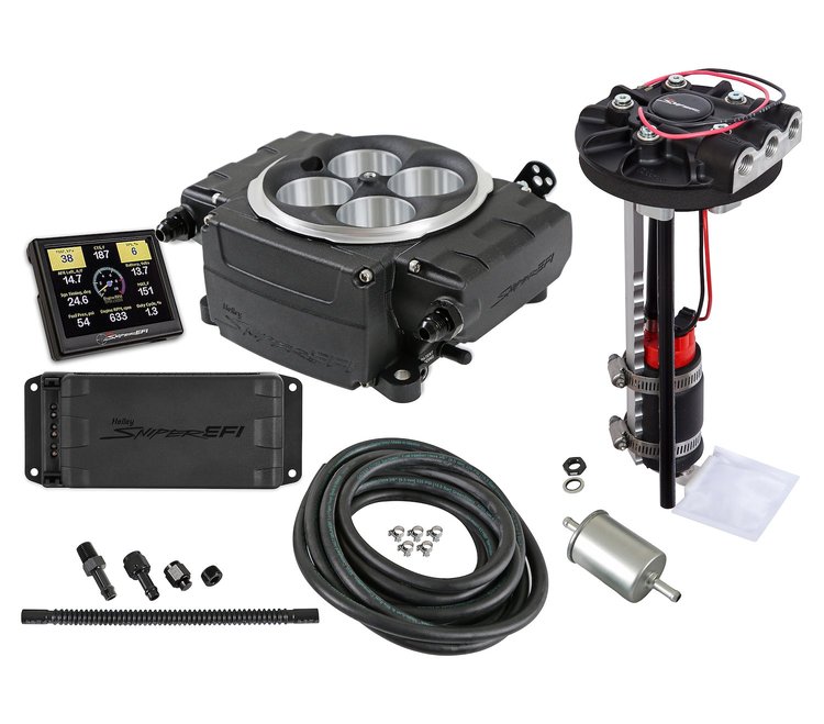 550-511-3PD Sniper 2 EFI Conversion Kit w/ w/Power Distribution Module (PDM), Returnless Drop-In Module [Black]