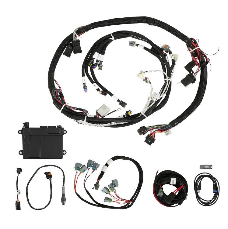 550-603N HP EFI ECU & Harness Kit for GM LS2, LS3, LS7 w/58x Crank Sensor & USCAR (EV6 Style) Injectors