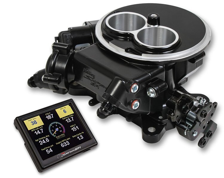 Sniper EFI 2300 Two-Barrel Self-Tuning Throttle Body System 580 CFM Black