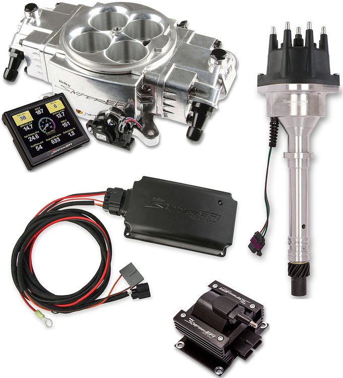 550-870K1 Sniper Stealth 4150 Self-Tuning Fuel Injection System Kit, Shiny Finish