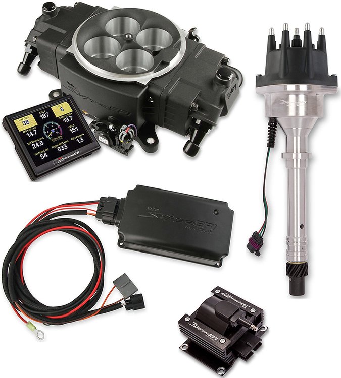 550-871K1 Sniper Stealth 4150 Self-Tuning Fuel Injection System Kit, Black Finish
