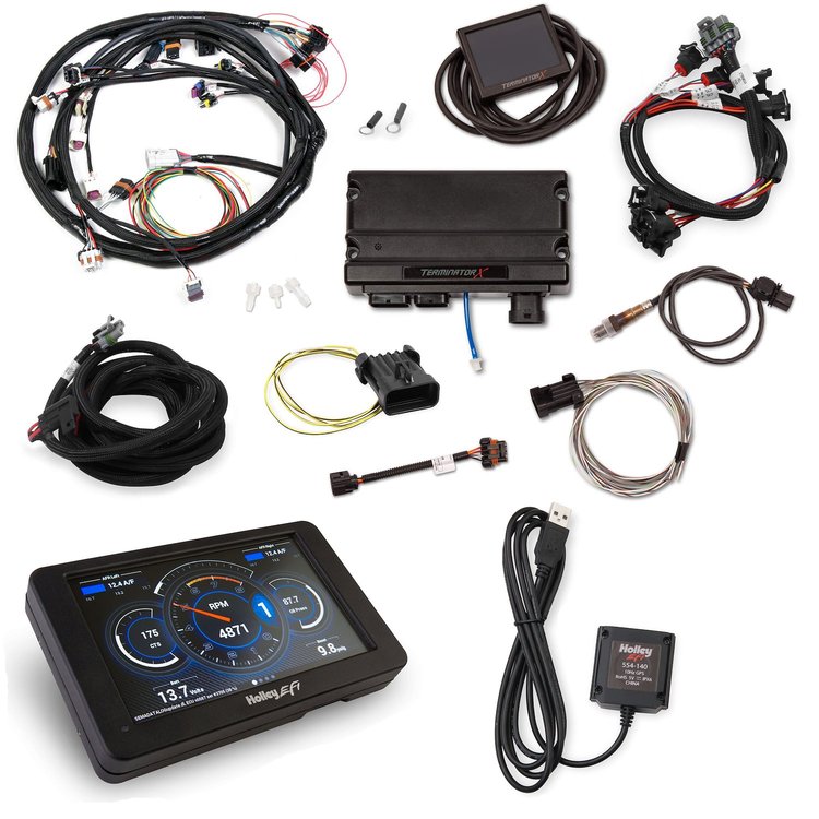 550-936K Terminator X Universal MPFI Controller & Digital Dash Kit for Domestic V8 Engines w/EV1 Injectors