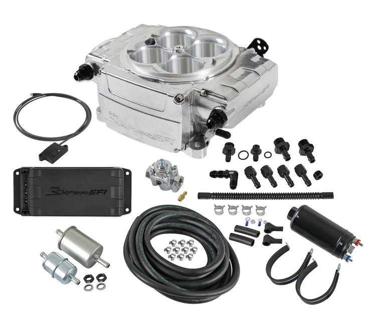 550-510-BPK-SBF Sniper 2 EFI Conversion Master Kit for Small Block Ford [Shiny Finish]