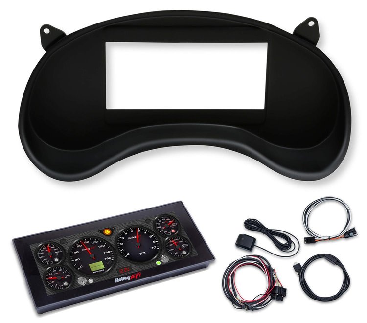 553-432K EFI Dash Bezel and 6.86 in. Pro Dash for 1998-2004 Chevy S-10/GMC Sonoma