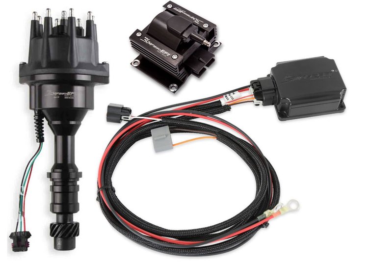 565-310BKK2 Sniper EFI HyperSpark Black Distributor Kit for Oldsmobile V8 Engines (w/HyperSpark II Ignition Box)