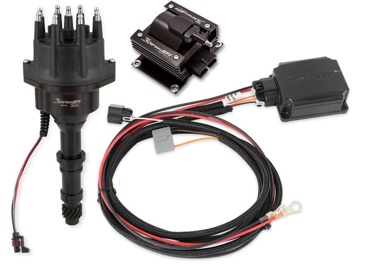 565-312BKK2 Sniper EFI HyperSpark Black Distributor Kit for Buick 400, 430, 455 ci. Engines (w/HyperSpark II Ignition Box)
