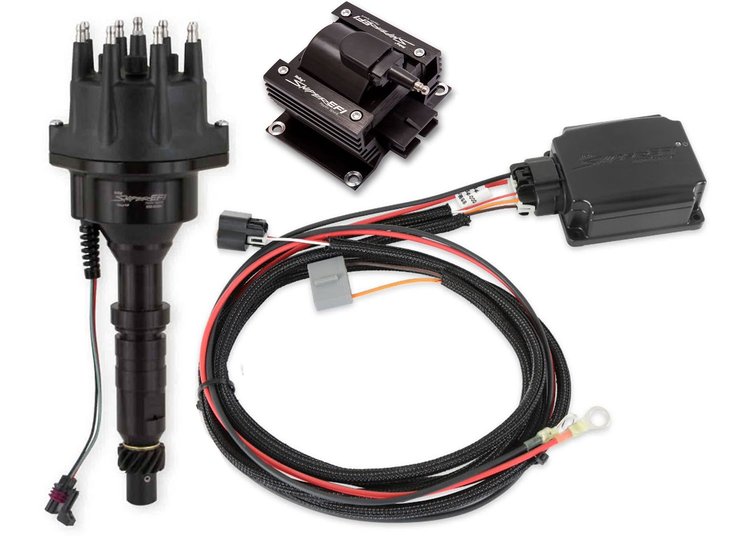 565-313BKK2 Sniper EFI HyperSpark Black Distributor Kit for Buick 322, 364, 401, 425 ci. Engines (w/HyperSpark II Ignition Box)