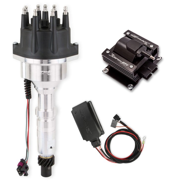 565-313K Sniper EFI HyperSpark Distributor Kit for Buick Nailhead V8 [Shiny Finish]