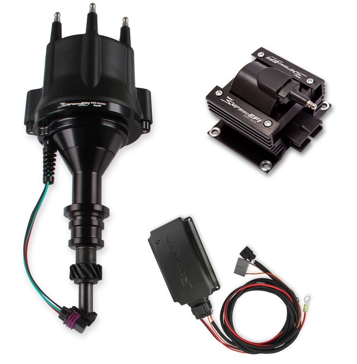 565-315BKK Sniper EFI HyperSpark Distributor Kit for  Ford 144-250 I6 [Black Finish]