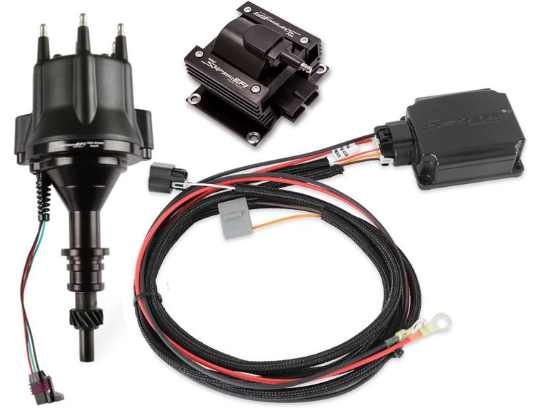 565-315BKK2 Sniper EFI HyperSpark Black Distributor Kit for Ford 144, 170, 200, 250 ci. Engines (w/HyperSpark II Ignition Box)