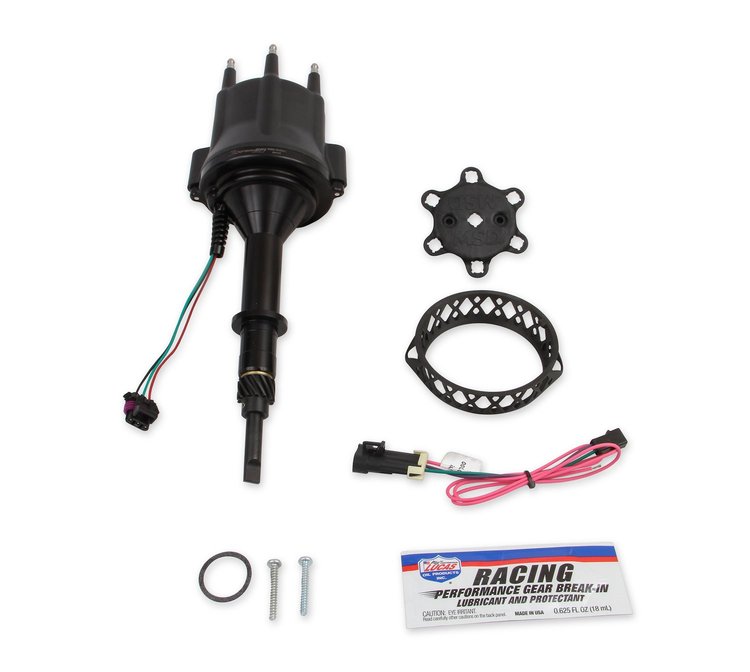 565-316BK Sniper EFI HyperSpark Distributor Chevy 250ci Inline-6, Black Finish