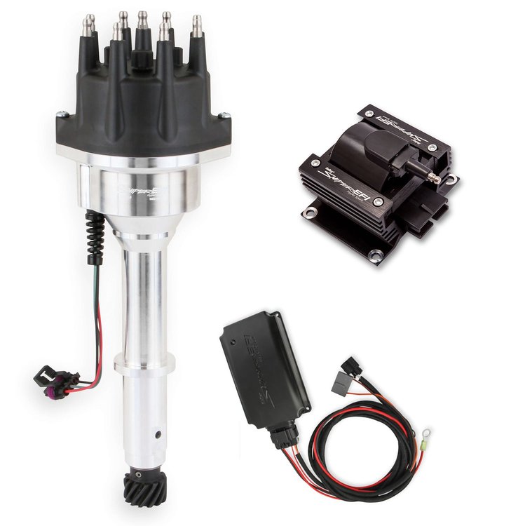 565-321K Sniper EFI HyperSpark Distributor Kit for Holden 253-308 V8 [Shiny Finish]