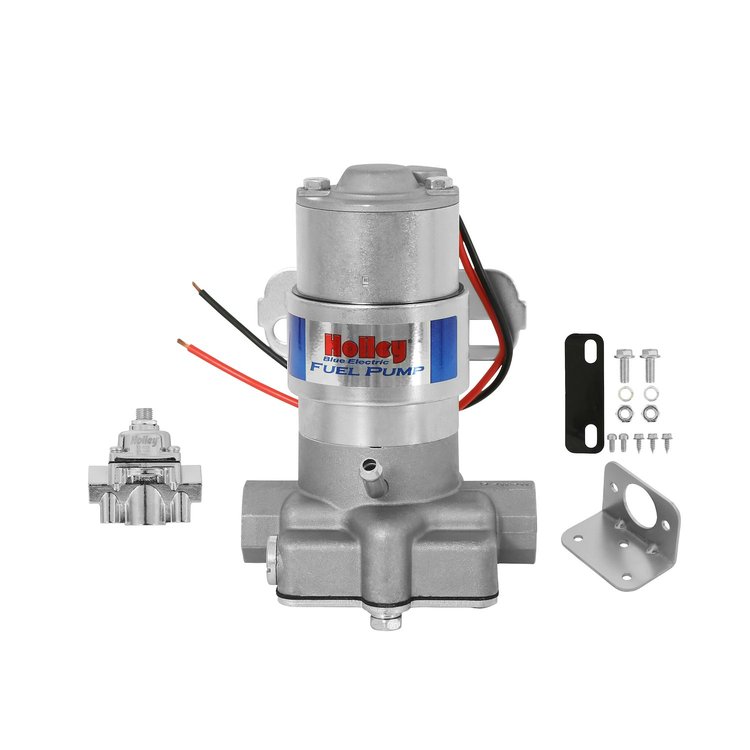 712-802-1 Marine Blue Electric Fuel Pump w/Regulator for Carbureted Engines [14 psi]