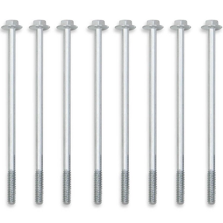 Fabricated Valve Cover Hardware Kit for Small Block Chevy in Silver Finish