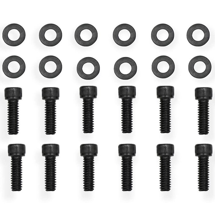 Fabricated Valve Cover Hardware Kit for Big Block Chrysler in Black Finish