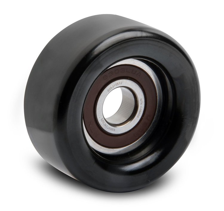 97-150 Idler Pulley 76mm (2.992") Smooth Pulley with ball bearing
