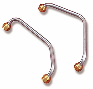 Stainless Steel Fuel Rail Crossovers Small Block Chevy with Holley MPI Intake Manifold