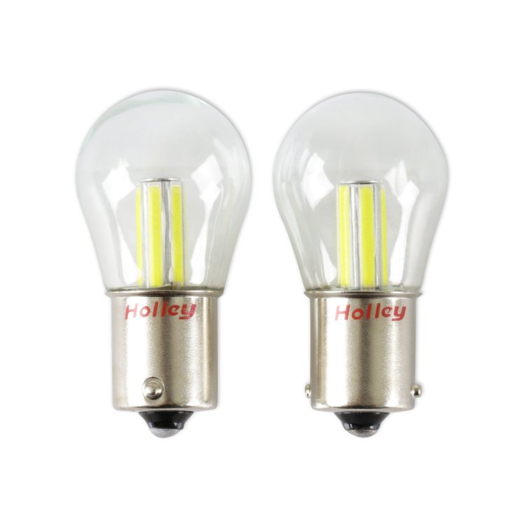 HLED04 RetroBright LED 1156 Turn Signal / Parking Light Bulbs [Modern White]