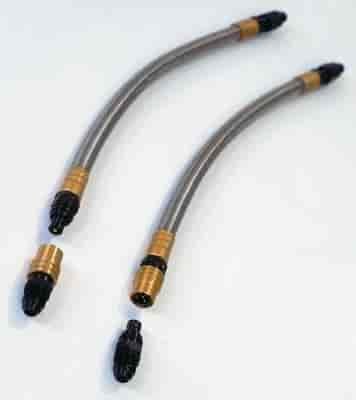 Cooler Line, Transmission - Quick Disconnect Steel Braided Lines, w/fittings for 1/8" & 1/4" NPT Outlets