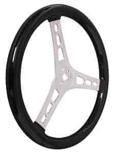 15 in. Dished Steering Wheel - Rubber Coated