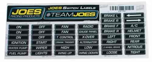 Switch Panel Labels