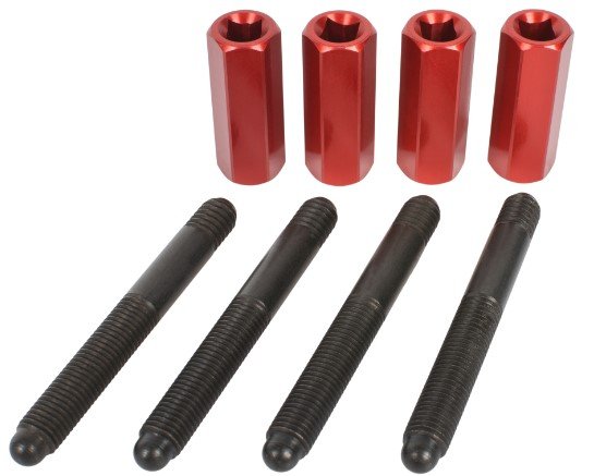 Carburetor Fasteners w/Studs 5/16 in.-24 [Red]