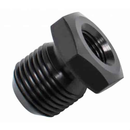 Aluminum Water Temperature Plug 5/8 in.-18  to 1/8 in. NPT [Black]