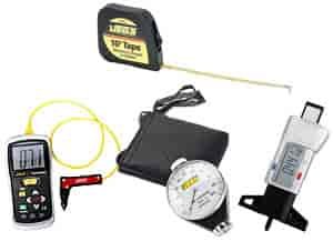 Trackside Tire Kit Includes: Pyrometer, Durometer, Depth Gauge & Tire Stagger/Rollout Tape