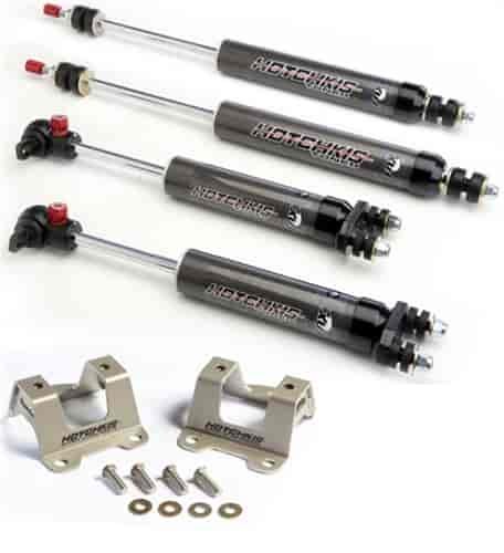 Tuned 1.5 Street Performance Series Aluminum Shocks and Mount Brackets Kit 1967-1970 Ford Mustang