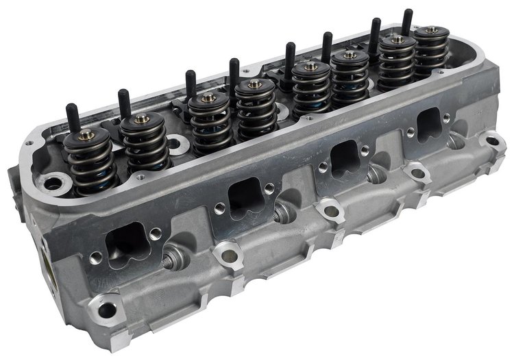 185-505FT Thumper Cylinder Head for Small Block Ford, 185 cc Intake, 60 cc Chambers, Flat Tappet .550 in. Max [Complete]