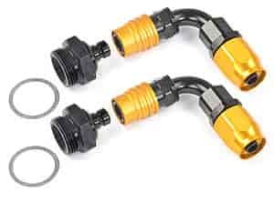 Carburetor Fitting Kit (2) -6 AN 90 Degree Sockets