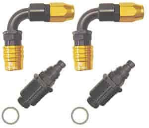 Carburetor Fitting Kit (2) -6 AN 90 Degree Sockets