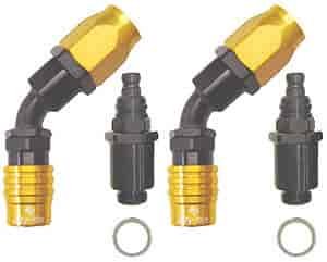 Carburetor Fitting Kit (2) -6 AN 45 Degree Sockets