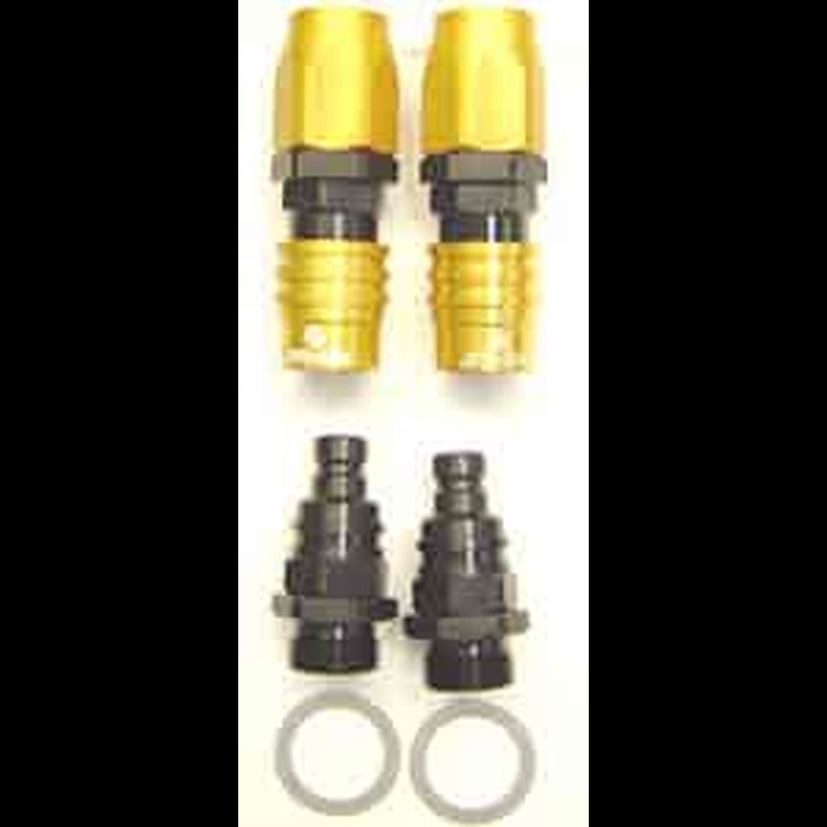 Carburetor Fitting Kit (2) -6 AN Straight Sockets