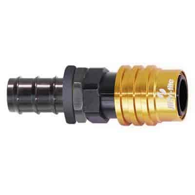 Socket -3 AN Hose Barb- Buna Seals- Valved