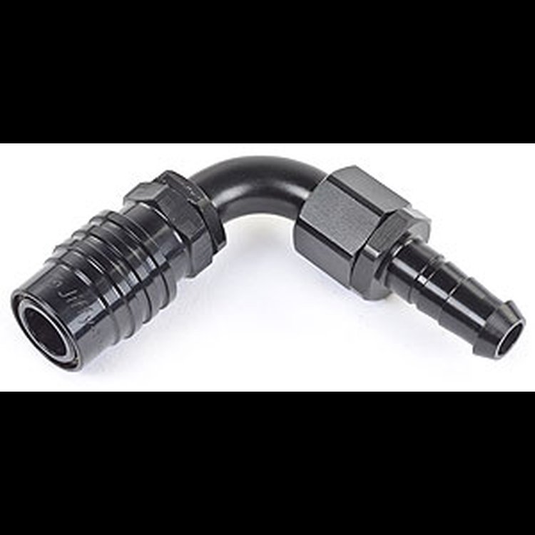 2000 Series Socket -4AN 90° Hose Barb End