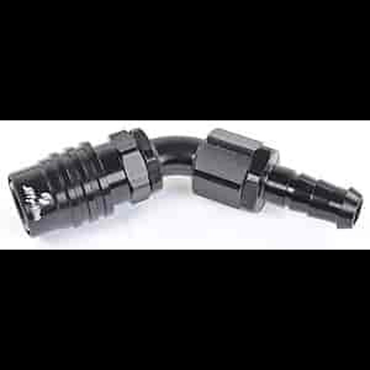 2000 Series Socket -6AN 45° Hose Barb End