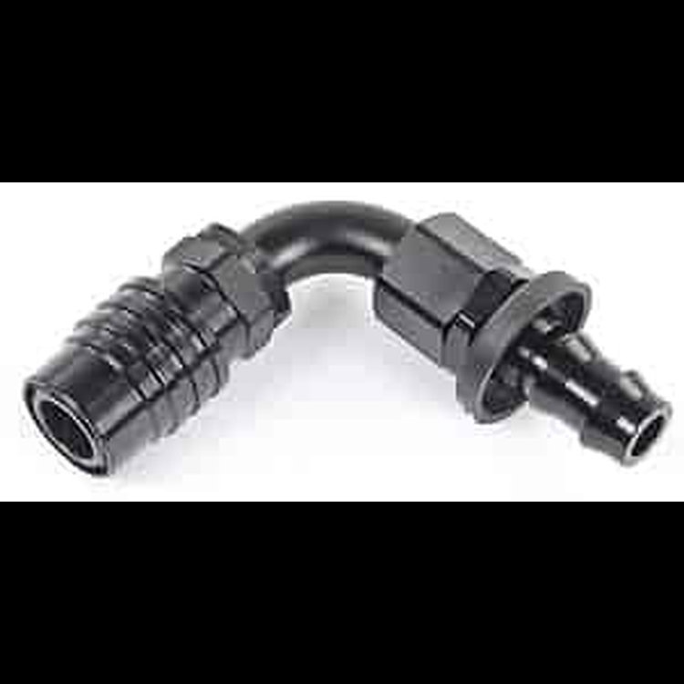 2000 Series Socket -6AN 90° Push-Lock Hose End