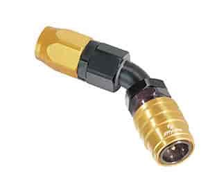 2000 Series Socket -4AN 45° Reusable Nut Hose End
