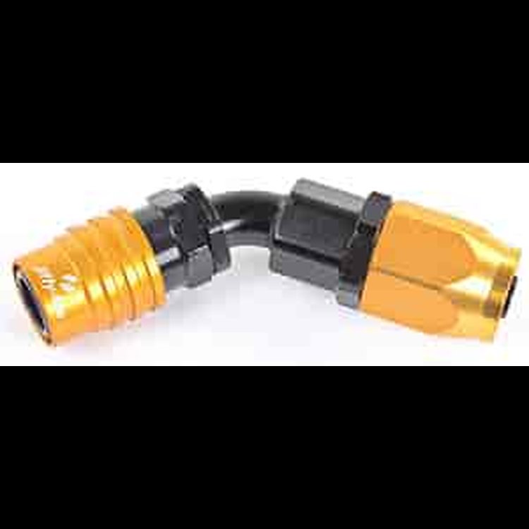 2000 Series Socket -6AN 45° Reusable Nut Hose End