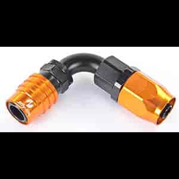 2000 Series Socket -6AN 90° Reusable Nut Hose End