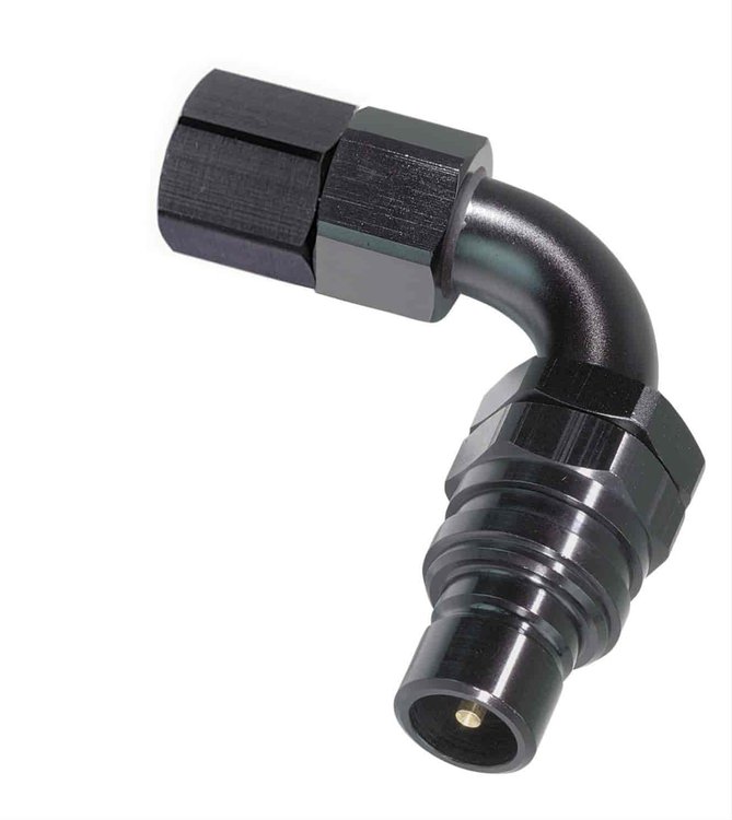 90DEG Elbow- Plug with -3 AN Female- Valved